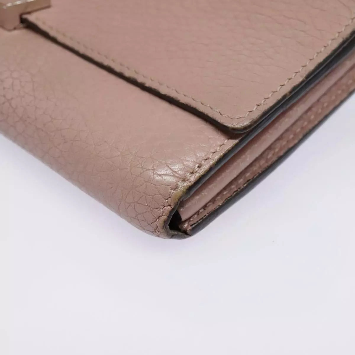 LOUIS VUITTON Capusine Long Wallet Leather Pink