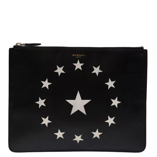 GIVENCHY Clutch Bag Leather Black