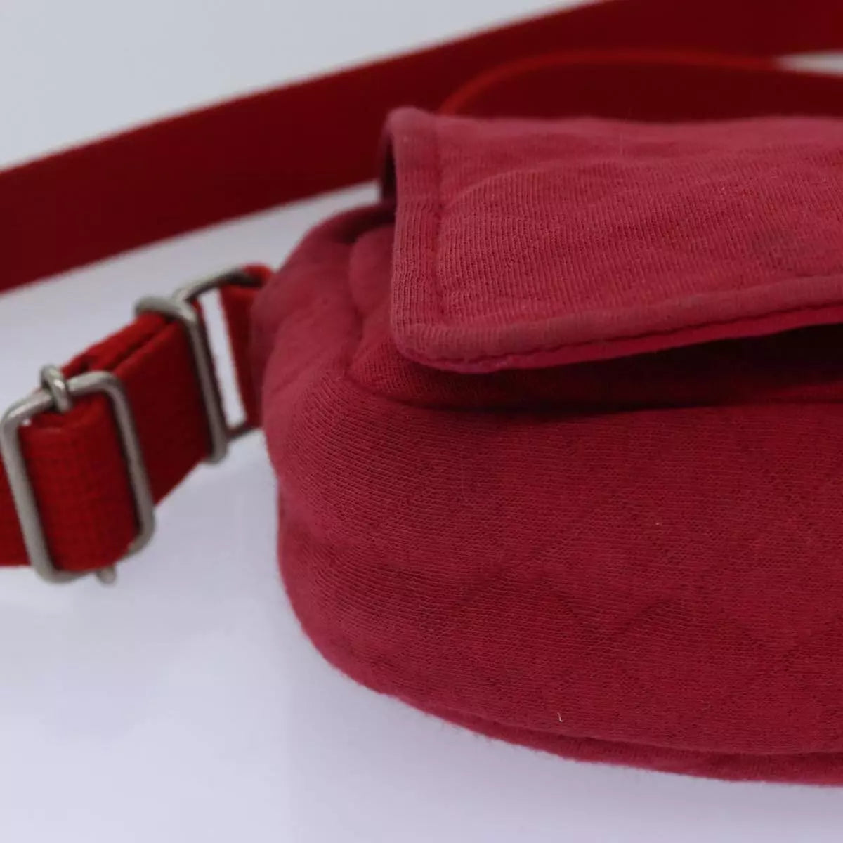 BURBERRY Shoulder Bag Canvas Red