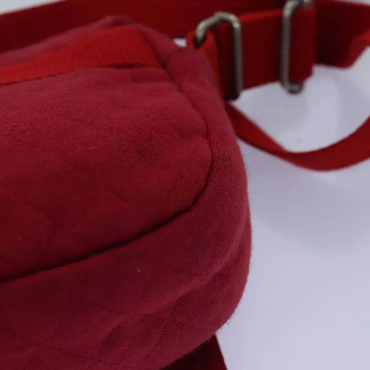 BURBERRY Shoulder Bag Canvas Red