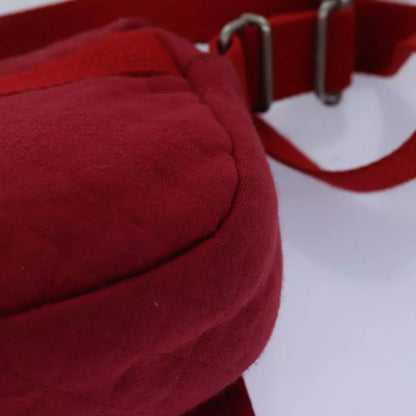 BURBERRY Shoulder Bag Canvas Red