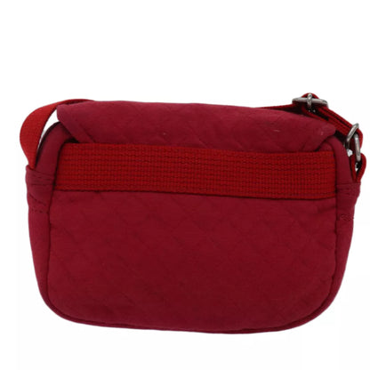 BURBERRY Shoulder Bag Canvas Red