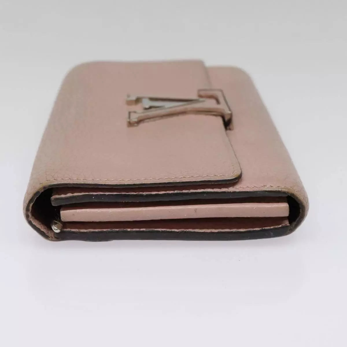 LOUIS VUITTON Capusine Long Wallet Leather Pink