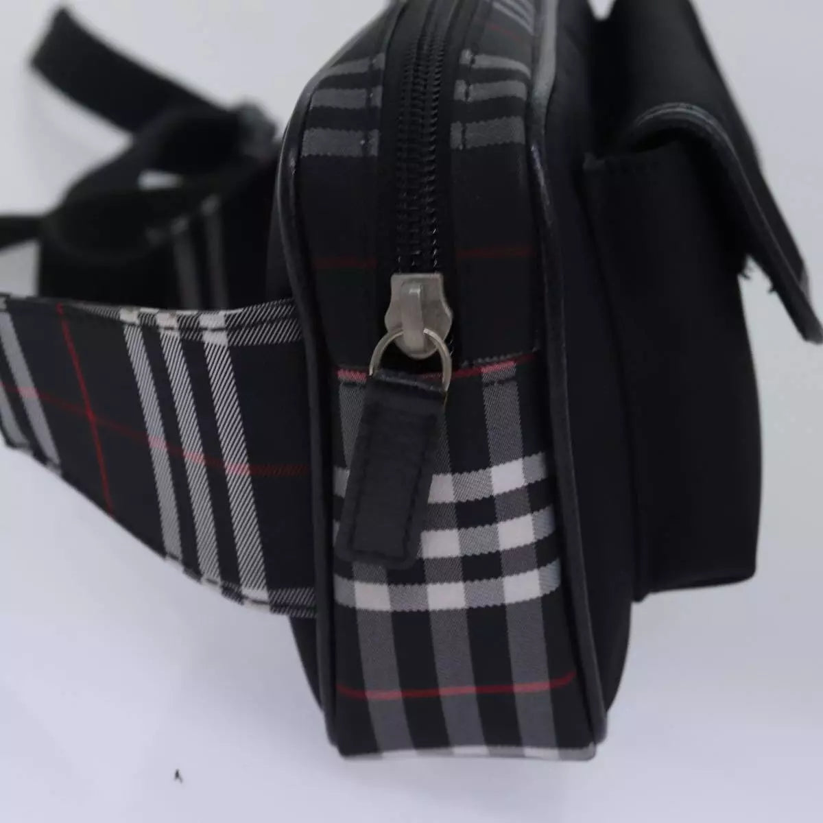 BURBERRY Nova Check Waist bag Nylon Black