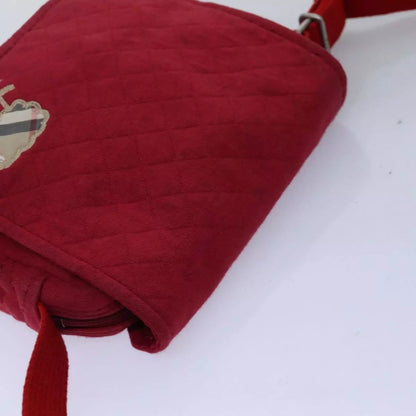 BURBERRY Shoulder Bag Canvas Red