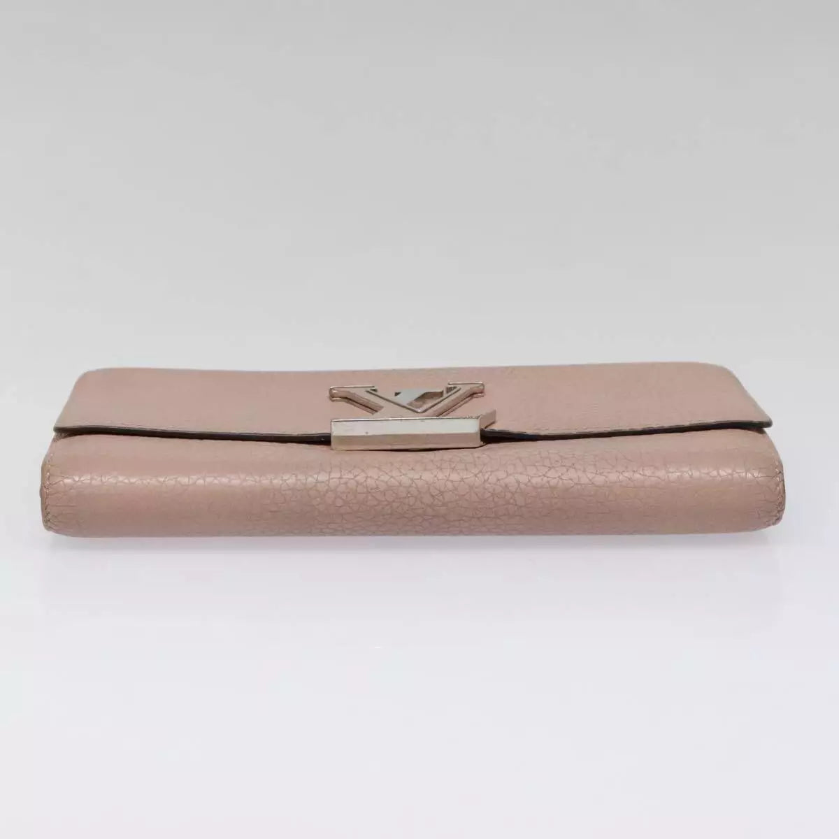 LOUIS VUITTON Capusine Long Wallet Leather Pink