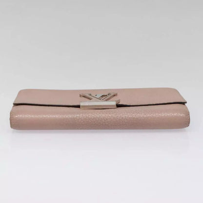 LOUIS VUITTON Capusine Long Wallet Leather Pink