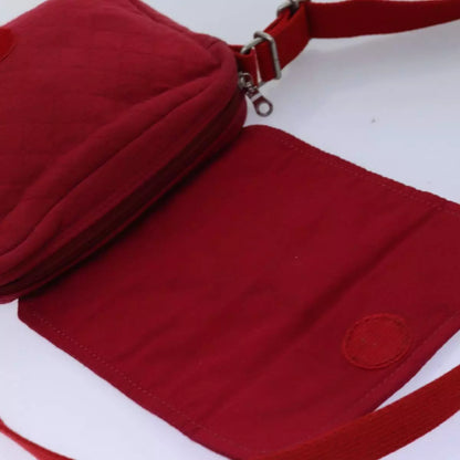 BURBERRY Shoulder Bag Canvas Red