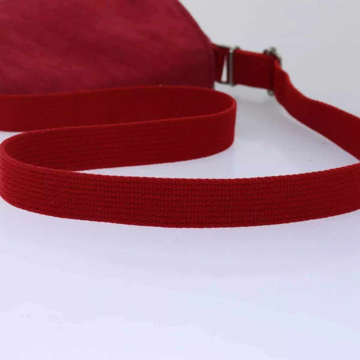 BURBERRY Shoulder Bag Canvas Red