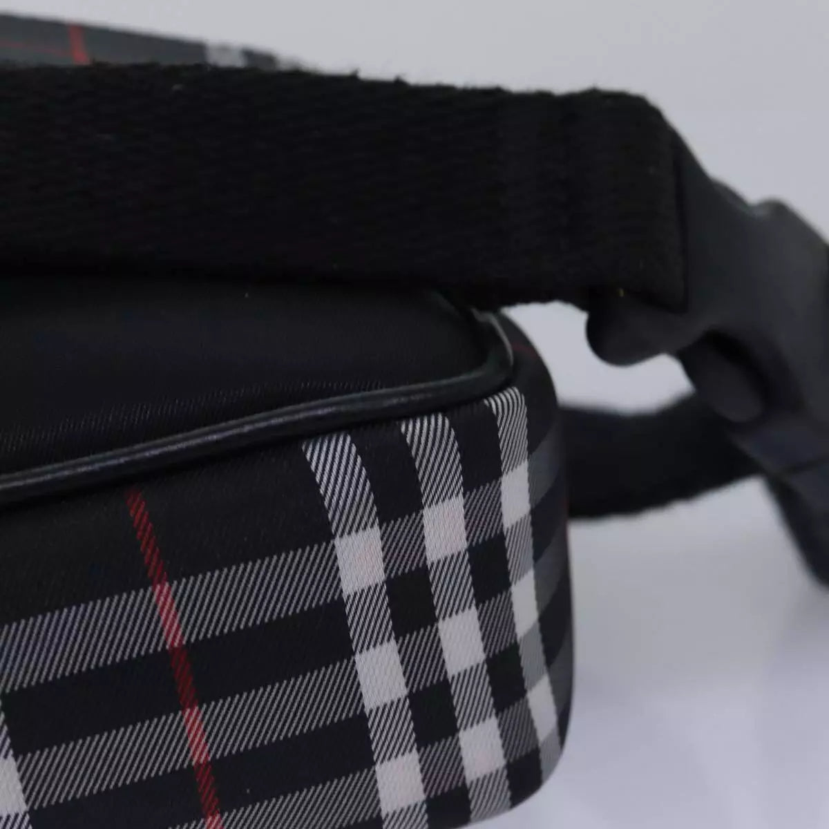 BURBERRY Nova Check Waist bag Nylon Black