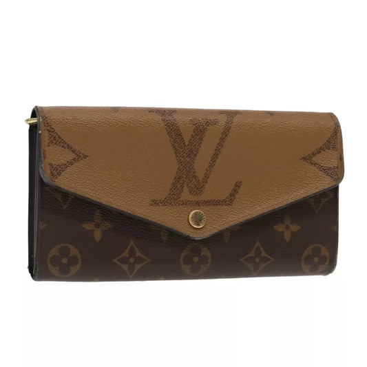 LOUIS VUITTON Monogram Reverse Giant Portefeuille Sarah Wallet